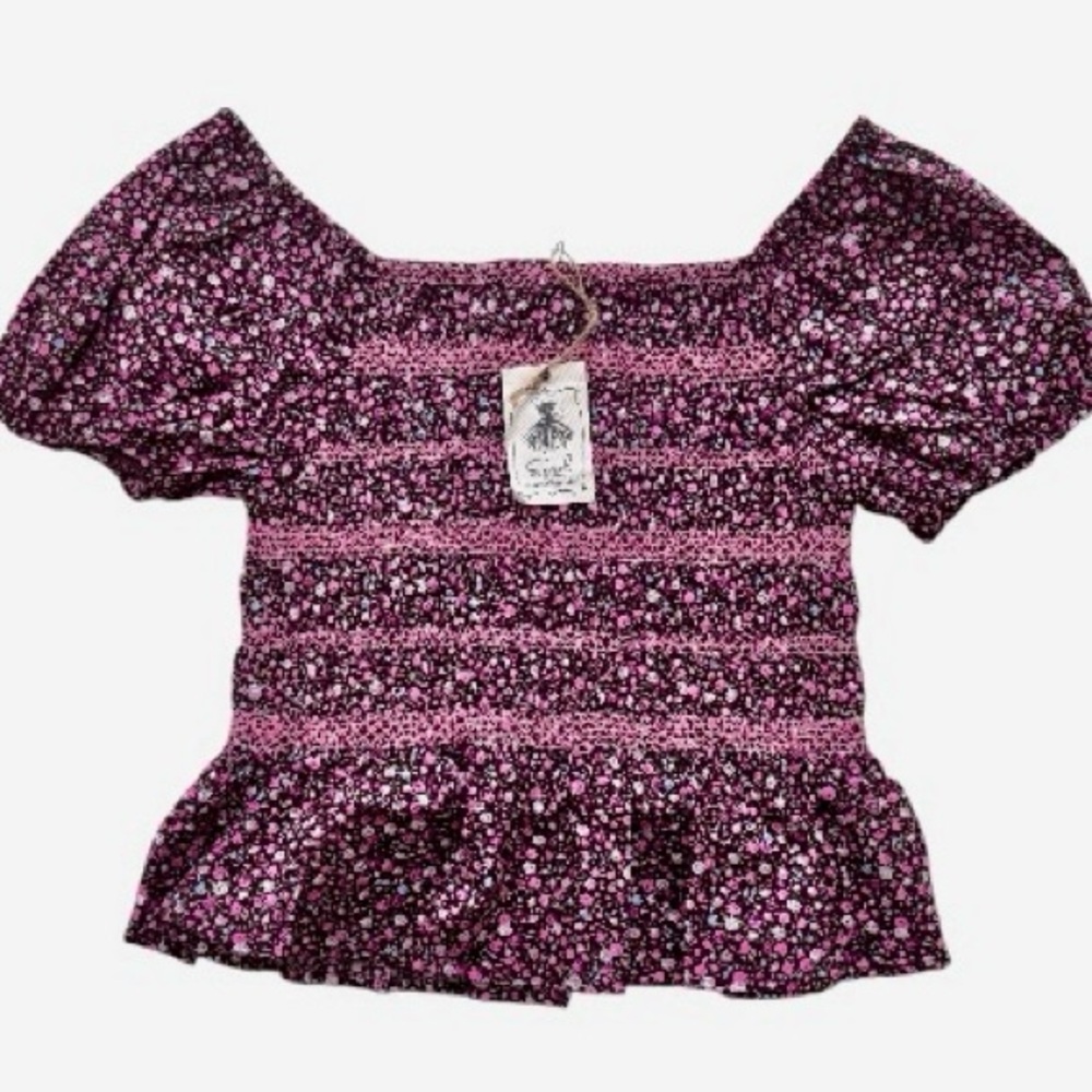 Easel Floral Off-Shoulder Top size M NWT